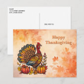 Traditionele vakantie Thanksgiving Briefkaart (Voorkant / Achterkant)