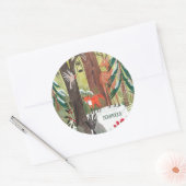 Traditionele vakantiegrondsnaam c ronde sticker (Envelop)