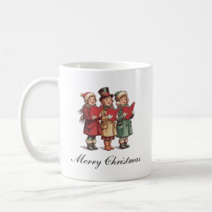 Traditionele vintage kerst koffiemok