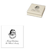 Traditionele vintage kerst 	rubberstempel (Gestempeld)