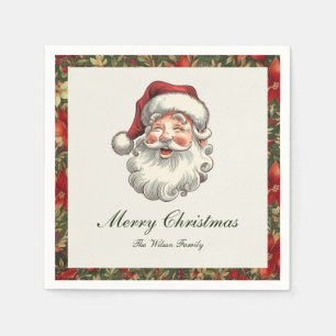 Traditionele vintage kerst servet