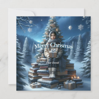 Traditionele vintage kerstkaart