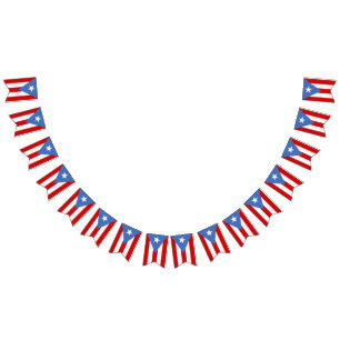 Traditionele vlag van Puerto Rico Vlaggetjes
