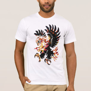 Traditionele vliegende adelaar t-shirt