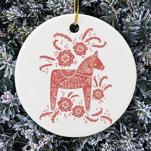 Traditionele volkskunst in Dala Horse Keramisch Ornament