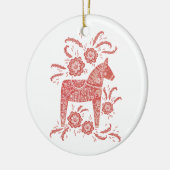 Traditionele volkskunst in Dala Horse Keramisch Ornament (Links)