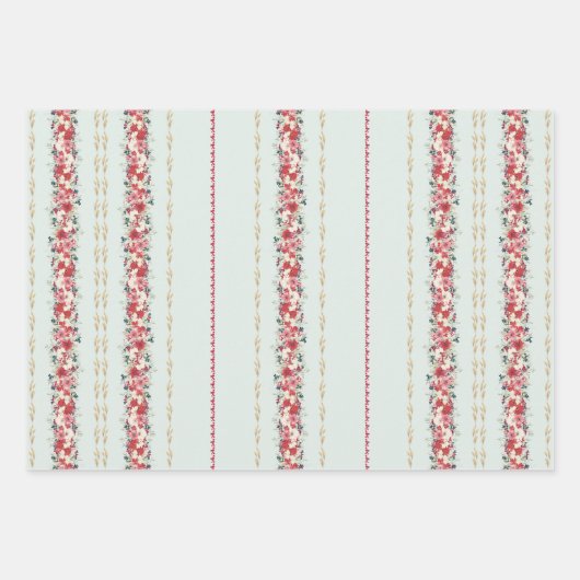 traditionele wandtapijten kerstbladeren Vakantie Inpakpapier Vel (Voorkant 2)