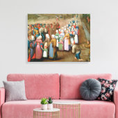 Traditionele weddenschappen ( kunst) canvas afdruk (Insitu (Woonkamer))