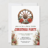 Traditionele westerse kerstfeest uitnodiging (Voorkant)