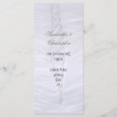 Traditionele witte bruiloft kerk bruiloft programm programma (Voorkant)