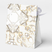 Traditionele witte lace oude dwergbruiloft bedankdoosjes (Achterkant)