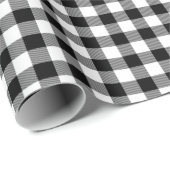 Traditionele witte zwarte buffelaansteker cadeaupapier (Rol Hoek)