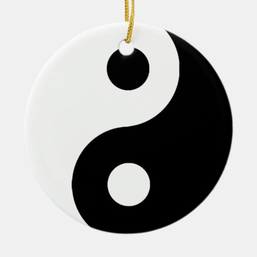 Traditionele Yin Yang Keramisch Ornament (Voorkant)