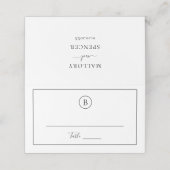 Traditionele zwart-wit elegante bruiloft (Buitenkant ongevouwen)