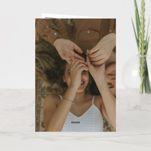 Traditionele zwart-wit QR Code bruiloft (Achterkant)