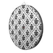 Traditionele zwarte Damask Dartbord (Voorkant Rechts)