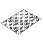 Traditionele zwarte Damask Notitieboek (Linkerzijde)