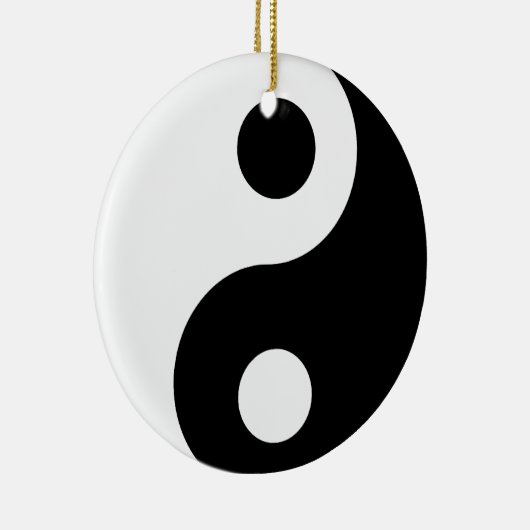 Traditionele zwarte en witte yin Yang Pattern Keramisch Ornament (Rechts)