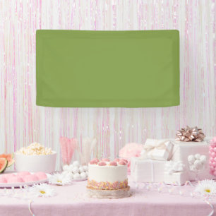 Traditionnel - Bannière verte souple