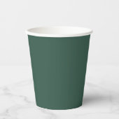 Traditionnel - Gobelets en papier vert sarcelle (Recto)