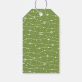 Traditionnel - Vert doux - Étiquettes cadeaux de f (Dos)