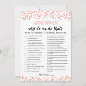 Traditions de mariage avec carte de jeu de réponse (Devant)