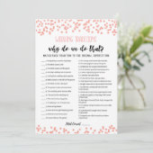 Traditions de mariage avec carte de jeu de réponse (Debout devant)