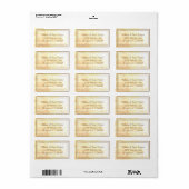 Traditions d'or Étiquette de adresse (Feuille entière)