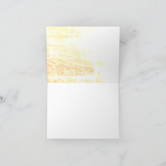 Traditions dorées Papeterie pliée ou Merci (Intérieur)