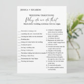 Traditions mariages Douche nuptiale Carte de jeu (Debout devant)