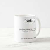 Traduction Open Source Ruth 1:3 Mug (Devant droit)