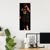 Trae Young Silences the Garden Poster (Thuiskantoor)