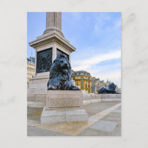 Trafalgar Carré Lion, Londres Carte postale