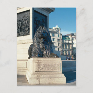 Trafalgar Carré Lion, Londres Carte postale