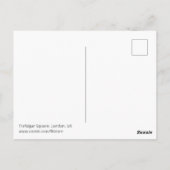 Trafalgar Carré Lion, Londres Carte postale (Dos)