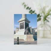 Trafalgar Carré Lion, Londres Carte postale (Debout devant)