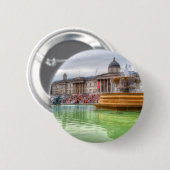 Trafalgar-plein Ronde Button 5,7 Cm (Voorkant /achterkant)