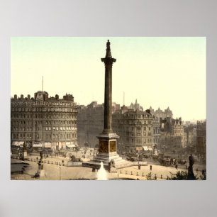 Trafalgar Square I, Londen, Engeland Poster