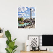 Trafalgar Square, Londen Poster (Thuiskantoor)