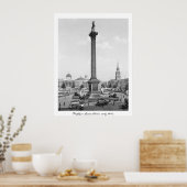 Trafalgar Square London, Engeland begin jaren '00 Poster (Keuken)