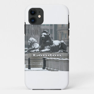 Trafalgar Square London - Snow iPhone 11 Hoesje