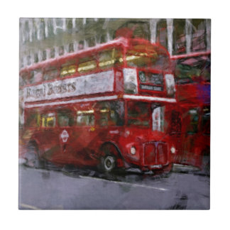 Trafalgar Square Red Double-decker Bus, Londen, Ve Tegeltje