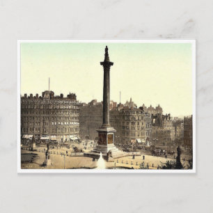 Trafalgar Square, van National Gallery, Londen, E Briefkaart