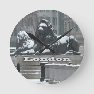 Trafalgar Vierkant Londen - Sneeuw Ronde Klok