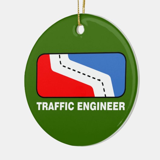 Traffic Engineer League Keramisch Ornament (Links)
