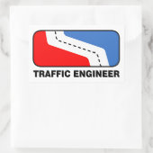 Traffic Engineer League Rechthoekige Sticker (Tas)