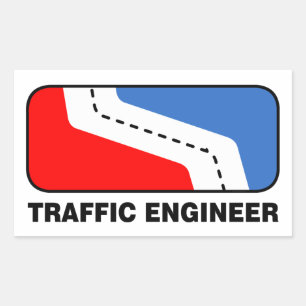 Traffic Engineer League Rechthoekige Sticker