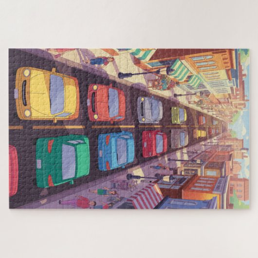 Traffic jam puzzle (Horizontal)