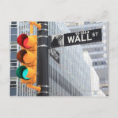 Traffic Light and Wall Street Sign Briefkaart (Voorkant)