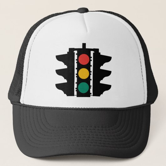 Traffic Lights Street Sign. Trucker Pet (Voorkant)